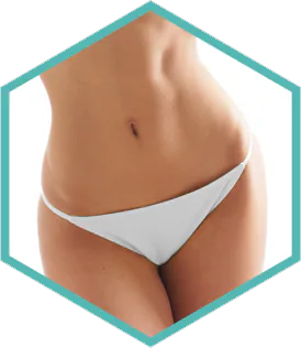Illustrative abdomen treatment area for Morpheus8 at Square Mile Clinic, City of London
